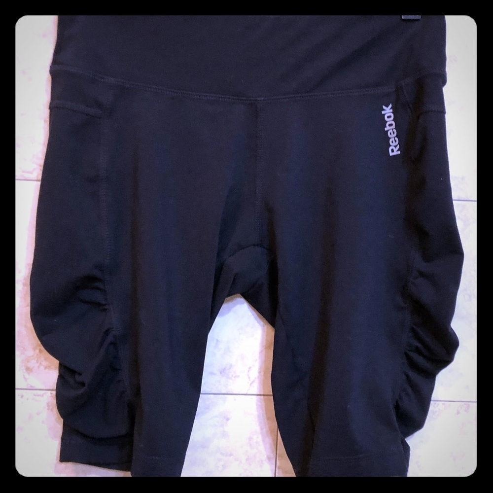 Reebok Play Dry Spandex Shorts with side ruching